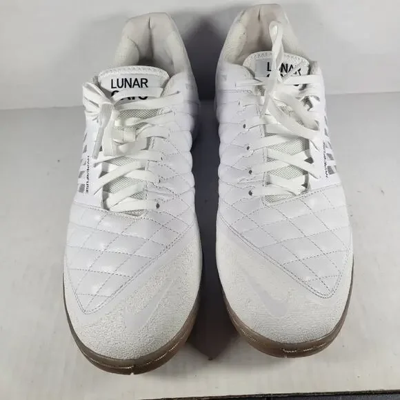 Nike Lunargato II White Gum Black Mesh Leather Men's Athletic Shoes Size 10.5 - Picture 2 of 7